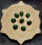 Medium Apple Green Nephrite Jade Cabochon 12x10mm Oval AA Grade