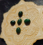 Dark Green Nephrite Jade Cabochon 12x10mm Oval AA Grade