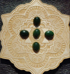 Dark Green Nephrite Jade Cabochon 12x10mm Oval AA Grade