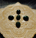Dark Green Nephrite Jade Cabochon 12x10mm Oval AA Grade
