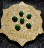 Medium Green Nephrite Jade Cabochon 12x10mm Oval AAA Grade