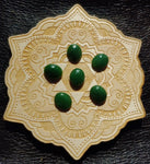 Medium Green Nephrite Jade Cabochon 12x10mm Oval AAA Grade