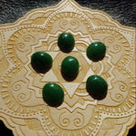 Medium Green Nephrite Jade Cabochon 12x10mm Oval AAA Grade