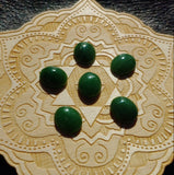 Medium Green Nephrite Jade Cabochon 12x10mm Oval AAA Grade