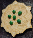 Medium Green Nephrite Jade Cabochon 12x10mm Oval AAA Grade