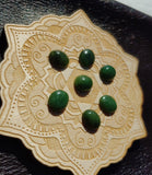 Medium Green Nephrite Jade Cabochon 12x10mm Oval AA Grade