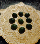 Olive Green Nephrite Jade Cabochon 12x10mm Oval AA Grade