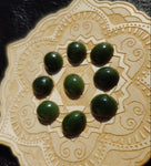 Olive Green Nephrite Jade Cabochon 12x10mm Oval AA Grade