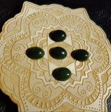 Olive Green Nephrite Jade Cabochon 12x10mm Oval A Grade