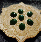 Green Nephrite Jade Cabochon 14x12mm Oval AAA Grade
