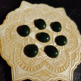 Green Nephrite Jade Cabochon 14x12mm Oval A Grade