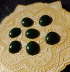 Green Nephrite Jade Cabochon 14x12mm Oval A Grade