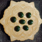Green Nephrite Jade Cabochon 14x12mm Oval A Grade