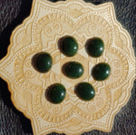 Green Nephrite Jade Cabochon 14x12mm Oval A Grade