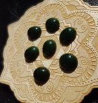 Green Nephrite Jade Cabochon 14x12mm Oval A Grade