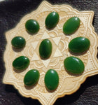 Green Nephrite Jade Cabochon 18x13mm Oval AAA Grade