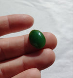 Green Nephrite Jade Cabochon 18x13mm Oval AAA Grade