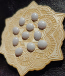 Lavender Purple Jadeite Jade Cabochon 12x10mm