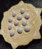 Lavender Purple Jadeite Jade Cabochon 12x10mm