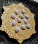 Lavender Purple Jadeite Jade Cabochon 12x10mm