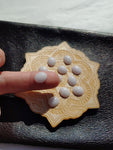 Lavender Purple Jadeite Jade Cabochon 12x10mm