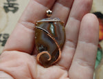 Turkish Stick Agate Stone Pendant in 14kt Rose Gold Fill