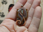 Turkish Stick Agate Stone Pendant in 14kt Rose Gold Fill