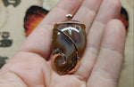 Turkish Stick Agate Stone Pendant in 14kt Rose Gold Fill