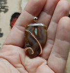 Turkish Stick Agate Stone Pendant in 14kt Rose Gold Fill