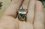 Colorful Royal Imperial Jasper Pendant in Sterling Silver