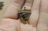 Colorful Royal Imperial Jasper Pendant in Sterling Silver