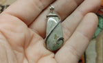 Flower Imperial Jasper Pendant in Sterling Silver