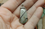 Flower Imperial Jasper Pendant in Sterling Silver