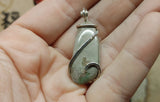 Flower Imperial Jasper Pendant in Sterling Silver