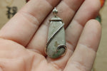 Flower Imperial Jasper Pendant in Sterling Silver