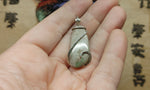 Flower Imperial Jasper Pendant in Sterling Silver