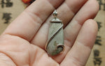 Flower Imperial Jasper Pendant in Sterling Silver