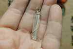 Aura Quartz Crystal Pendant in Sterling Silver