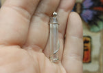 Aura Quartz Crystal Pendant in Sterling Silver