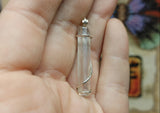 Aura Quartz Crystal Pendant in Sterling Silver