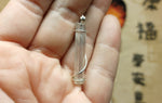 Aura Quartz Crystal Pendant in Sterling Silver
