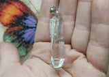 Quartz Crystal Hidden Pendant Necklace in Sterling Silver