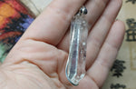 Quartz Crystal Hidden Pendant Necklace in Sterling Silver
