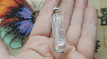 Quartz Crystal Hidden Pendant Necklace in Sterling Silver