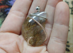 Feathery Graveyard Point Plume Agate Pendant Necklace
