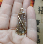 Rare Ametrine Druzy Crystal Pendant in 14kt Yellow Gold Fill