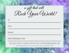 Rock Your World Gift Card