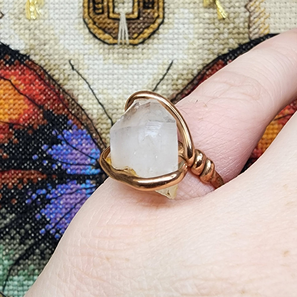Moonstone Ring June Birthstone Adjustable Raw Crystal Ring | Etsy | Gem  engagement rings, Crystal en | Crystal engagement rings, Crystal rings,  Engagement rings