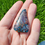Custom 54ct Purple Gem Silica with Native Copper Pendant in Rose Gold Fill