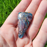 Custom 54ct Purple Gem Silica with Native Copper Pendant in Rose Gold Fill